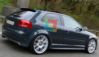 SPOILER POSTERIORE SUL TETTO AUDI A3 8P 2003 - 2012 3 PORTE LOOK S-LINE S3 -1-