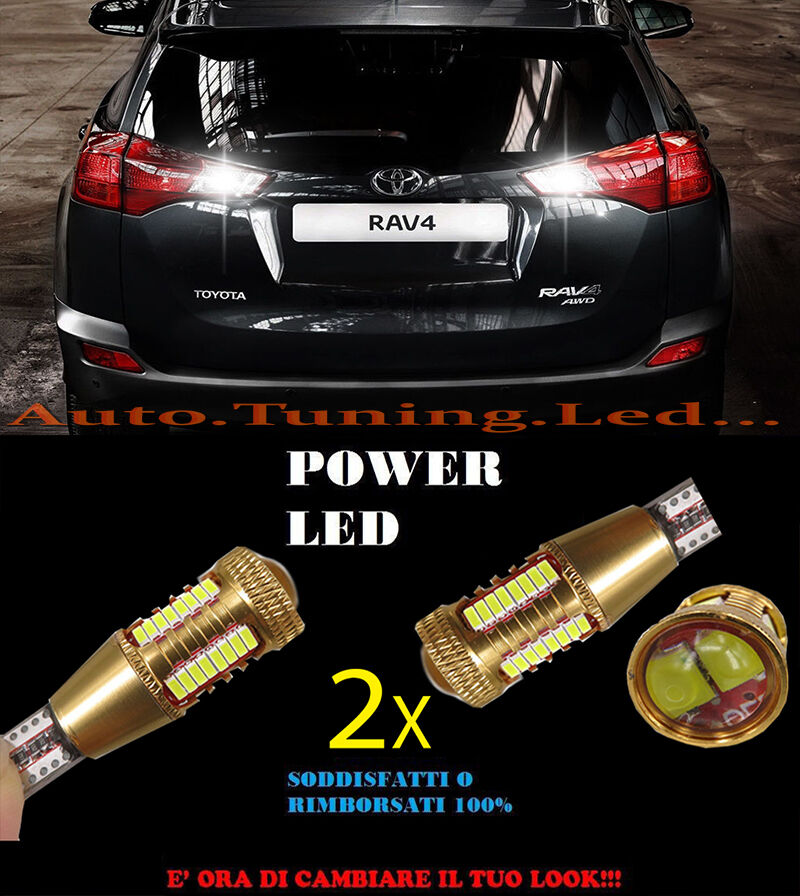 TOYOTA RAV 4 IV LAMPADE RETROMARCIA LED T15 W16W SUPER QUALITA NO ERROR