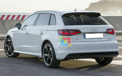 TERMINALI DOPPIO SCARICO CROMATI ACCIAIO INOX PER AUDI A3 8V 2012 IN POI