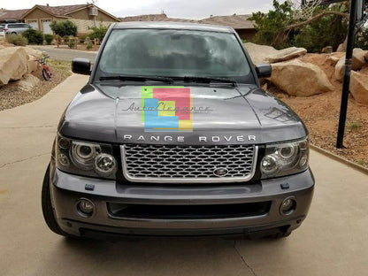 LAND ROVER RANGE ROVER SPORT 05-08 GRIGLIA ANTERIORE + LATERALI NERO / PLATINO