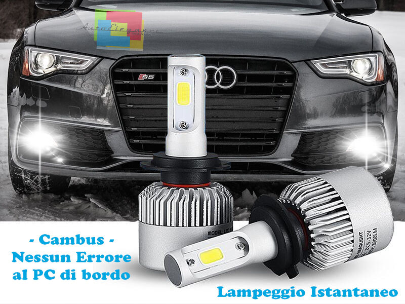 LAMPADE FENDINEBBIA A LED AUDI A5 S5 CAMBUS BIANCO GHIACCIO CREE