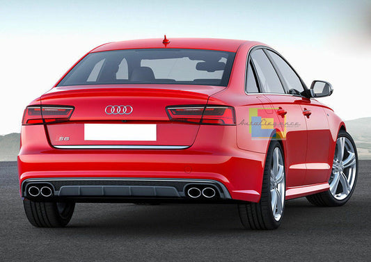 SOTTO PARAURTI AUDI A6 4G C7 2015-2018 DIFFUSORE POSTERIORE S6 & TERMINALI