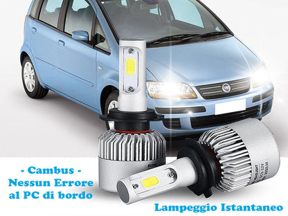 LAMPADE ABBAGLIANTI LED FIAT IDEA CANBUS LAMPEGGIO ISTANTANEO