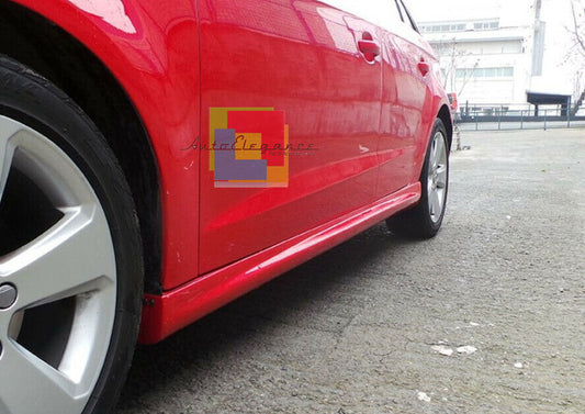MINIGONNE LATERALI AUDI A3 8V SPORTBACK DAL 2012+ SPOILER SOTTO PORTA ABS -