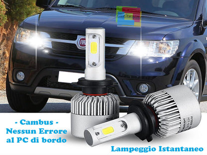 LAMPADE ABBAGLIANTI LED FIAT FREEMONT 2011+ LAMPEGGIO ISTANTANEO 6000K