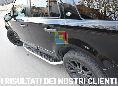 PEDANE LATERALI LAND ROVER FREELANDER II 2007+ SOTTOPORTA IN ALLUMINIO .-