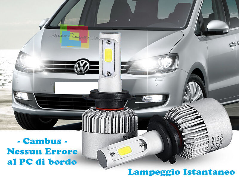LED HIGH BEAM LAMPS VW SHARAN 2010+ INSTANT FLASH 6000K CREE