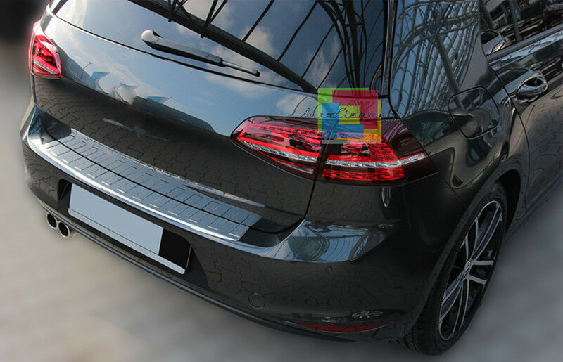 PIASTRA CROMATA PORTELLONE POSTERIORE VW GOLF 7 5 PORTE 2012+ ACCIAIO INOX