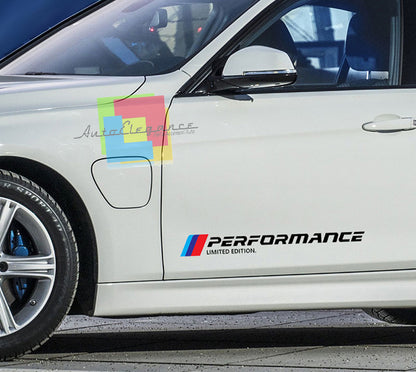 VINILI ADESIVI SPORTELLI LATERALI BMW SERIE 3 E30  LOGO M PERFORMACE