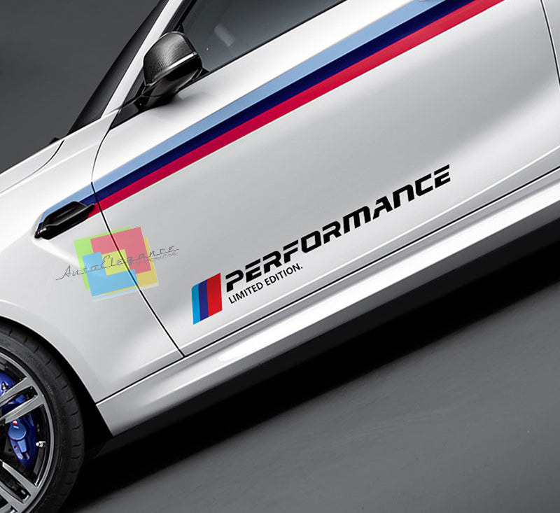 VINILI ADESIVI SPORTELLI LATERALI BMW X5 E53 E70 F15 LOGO M PERFORMACE