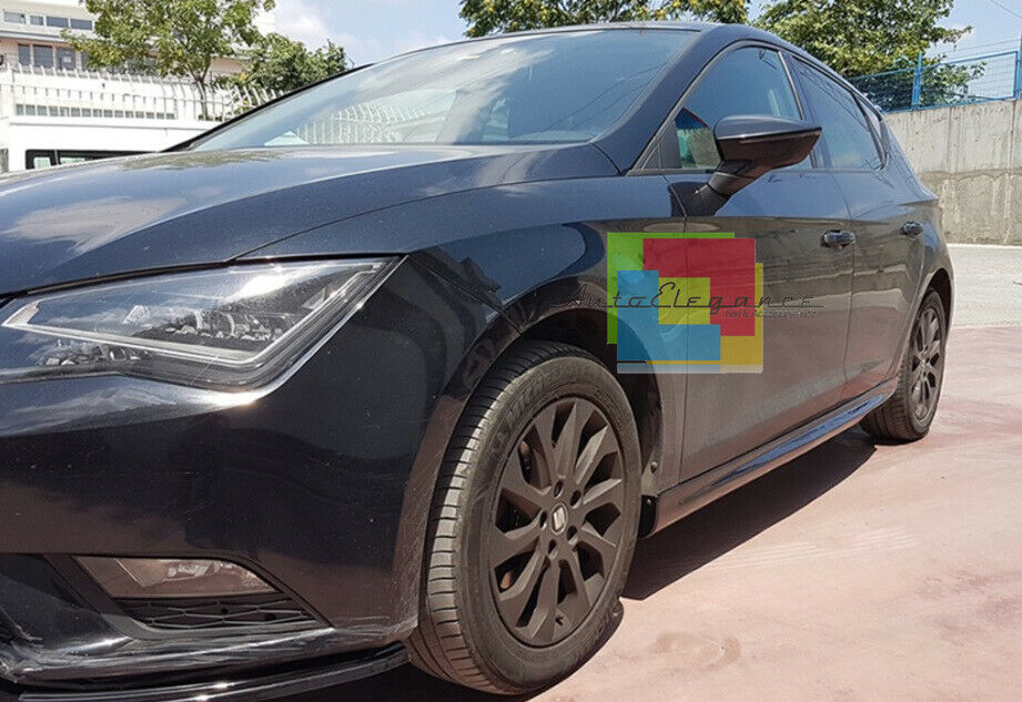 MINIGONNE LATERALI PER SEAT LEON 5F 2012-2018 5 PORTE SOTTO PORTA FR LOOK ABS