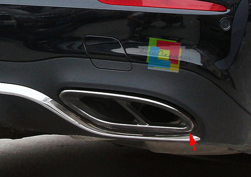 CORNICI TERMINALI NERI MERCEDES CLA C117 2017+ ADESIVI SOLO ESTETICA AUTOELEGANCERICAMBI