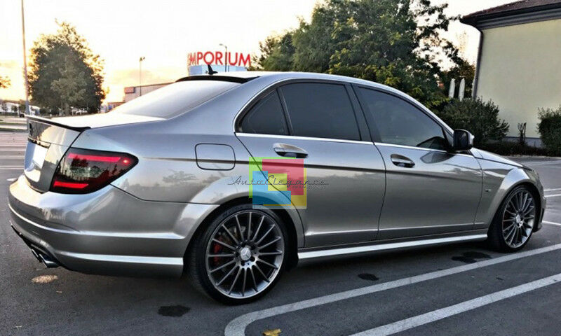 MERCEDES W204 SEDAN 2007-2012 REAR SPOILER HOOD LOOK C63 AMG