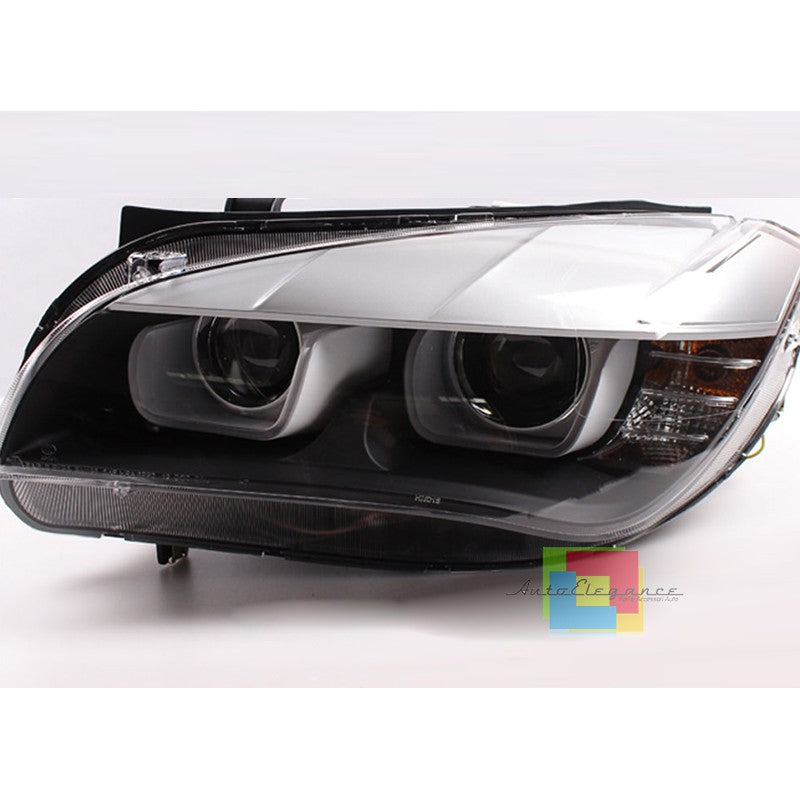 BMW X1 E84 FARI ANTERIORI NERI ANGEL EYES 3D LENTICOLARI H7 / H7