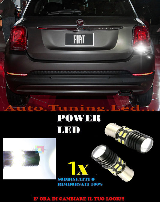 LAMPADA RETROMARCIA A LED P21W BA15 FIAT 500X 6000K CANBUS NO ERROR