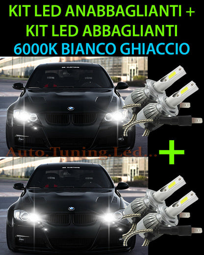 KIT LED LAMPADE ABBAGLIANTI & ANABBAGLIANTI PER BMW SERIE 3 E90 E91 2004-2011 -.