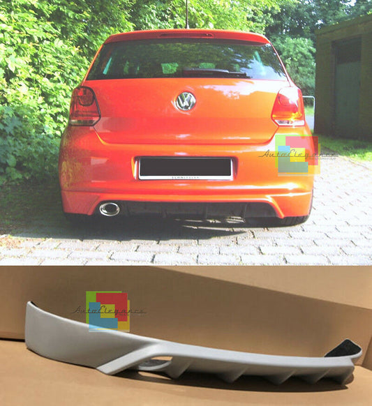SPOILER SOTTO PARAURTI PER VW POLO 6R 2009-2014 DIFFUSORE POSTERIORE SPORTIVO