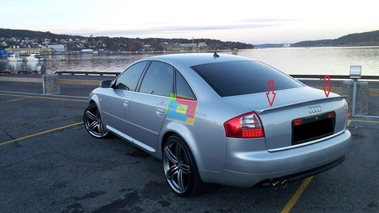 SPOILER POSTERIORE SUL COFANO LOOK SLINE S6 PER AUDI A6 C5 BERLINA