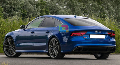 MINIGONNE LATERALI AUDI A7 SPORTBACK 2011-2014 LOOK RS7 SOTTOPORTA IN ABS