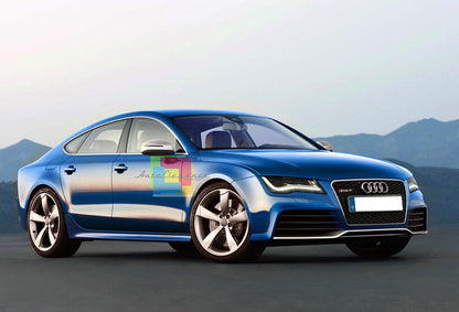 MINIGONNE LATERALI AUDI A7 SPORTBACK 2011-2014 LOOK RS7 SOTTOPORTA IN ABS