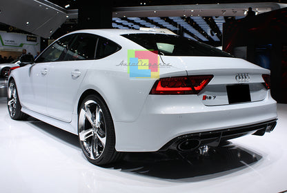 MINIGONNE LATERALI AUDI A7 SPORTBACK 2011-2014 LOOK RS7 SOTTOPORTA IN ABS