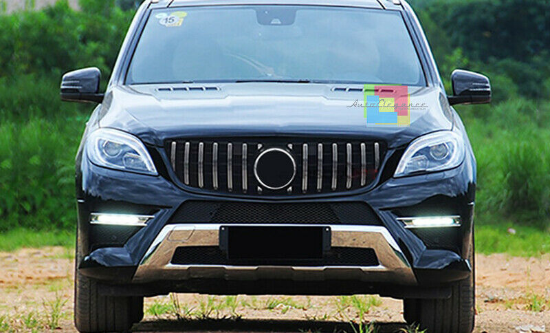 GRIGLIA ANTERIORE MERCEDES ML W166 2011-2015 MASCHERINA AMG PROFILI CROMATI