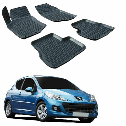 PEUGEOT 207 2006-2012 RUBBER CAR MATS - TOP QUALITY MATS -1