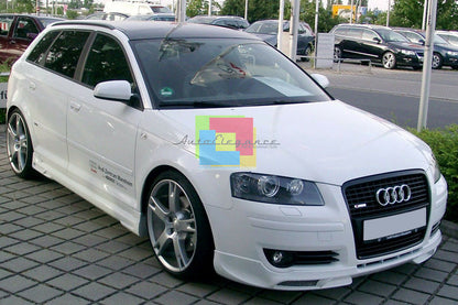AUDI A3 8P 2003-2008 SPOILER ANTERIORE DESIGN S3 SLINE TUNING SOTTO PARAURTI AUTOELEGANCERICAMBI