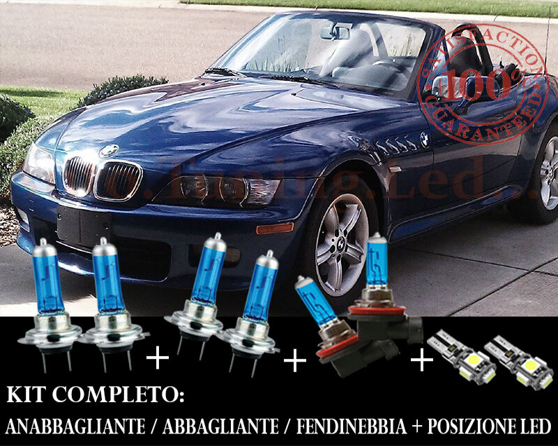 BMW Z3 SET COMPLETO LAMPADE BLU XENON + POSIZIONE A LED AUTOELEGANCERICAMBI