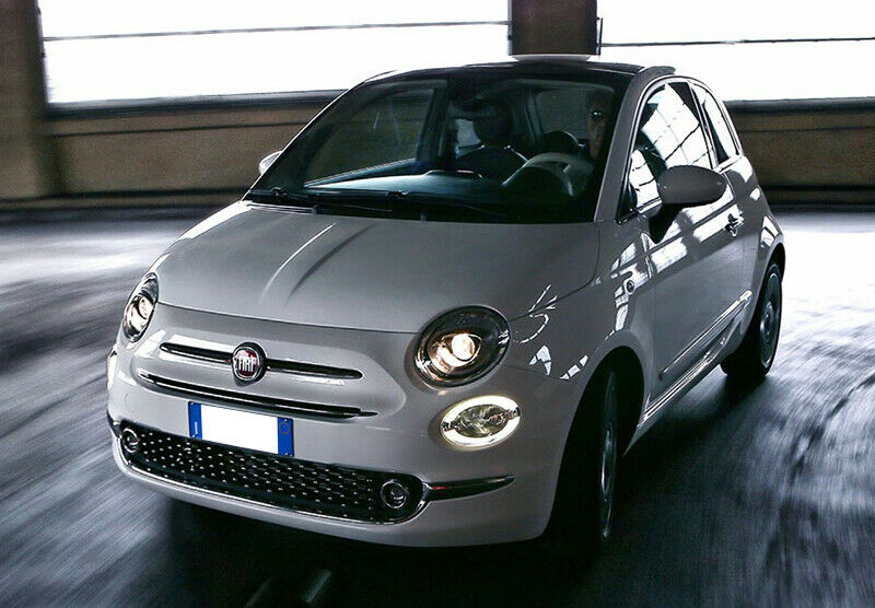 FARI ANTERIORI LENTICOLARI H7 RESTYLING LOOK PER FIAT 500 DAL 2007+