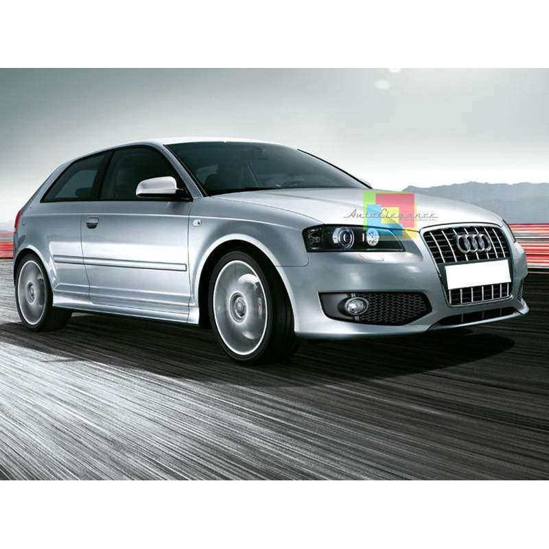 AUDI A3 8P 2004-2008 SPORTBACK 3 PORTE PARAURTI ANTERIORE SPORTIVO LOOK S3 IN ABS AUTOELEGANCERICAMBI