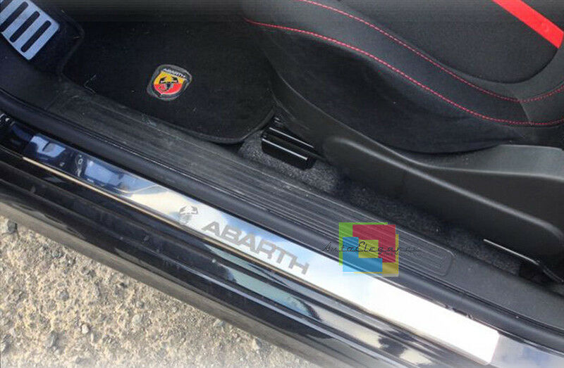 FIAT 500 2007 IN POI BATTITACCO ADESIVO CROMATI LOOK ABARTH 2 PEZZI