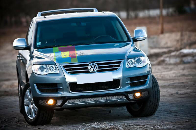 SPOILER SOTTO PARAURTI ANTERIORE LOOK SPORTIVO PER VW TOUAREG 2006-2010 LIFT .-