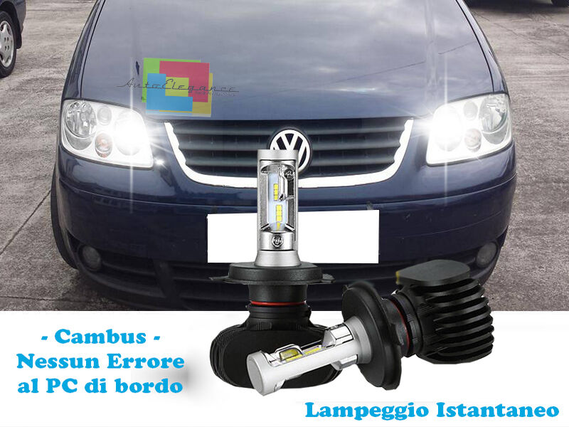 LAMPADE ABBAGLIANTI LAMPEGGIO ISTANTANEO A LED VW TOURAN 1T 2003-2010 CREE