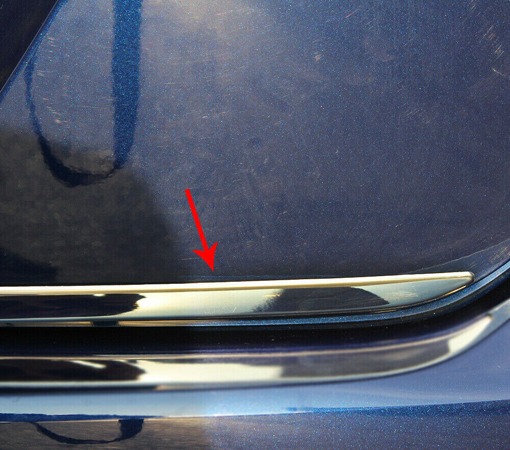 PIASTRA CROMATA PORTELLONE COFANO POSTERIORE VW TIGUAN 2016+ ACCIAIO INOX