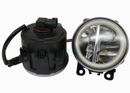 Peugeot 206+ 207 308 2008 3008 COPPIA FENDINEBBIA DIURNE ANGEL EYES FULL LED -