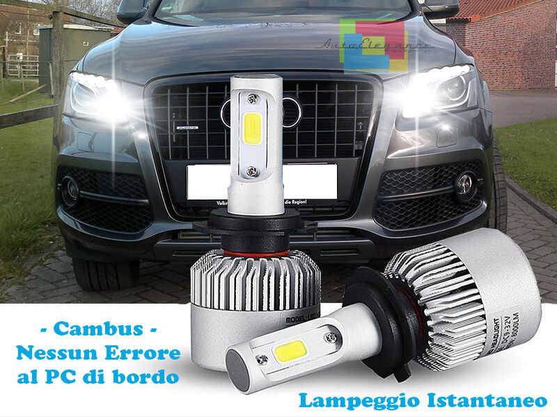 LAMPADE ABBAGLIANTI LED AUDI Q5 8R LAMPEGGIO ISTANTANEO 6000K ---