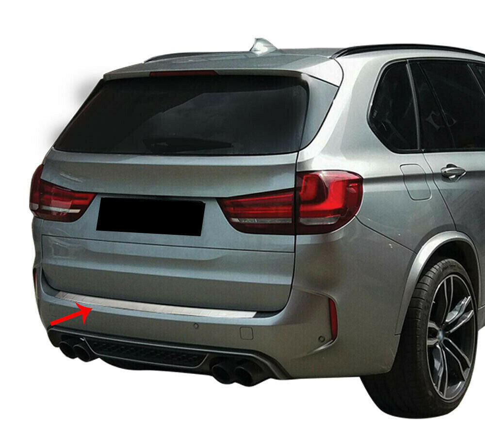 PIASTRA CROMATA PORTELLONE COFANO POSTERIORE BMW X5 F15 2013+ INOX