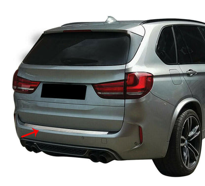 PIASTRA CROMATA PORTELLONE COFANO POSTERIORE BMW X5 F15 2013+ INOX