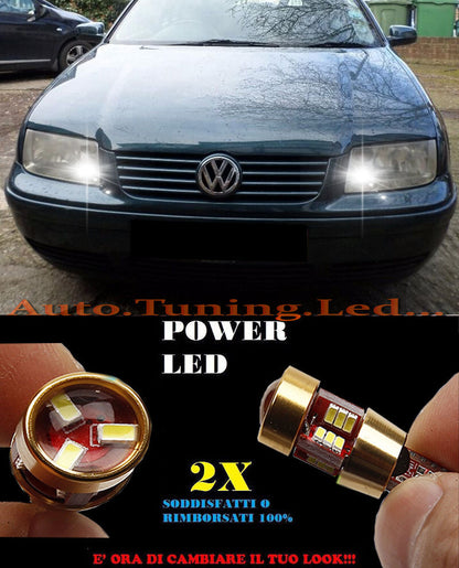 LUCI POSIZIONE VW BORA CANBUS T10 BIANCO 27 LED SUPER QUALITA