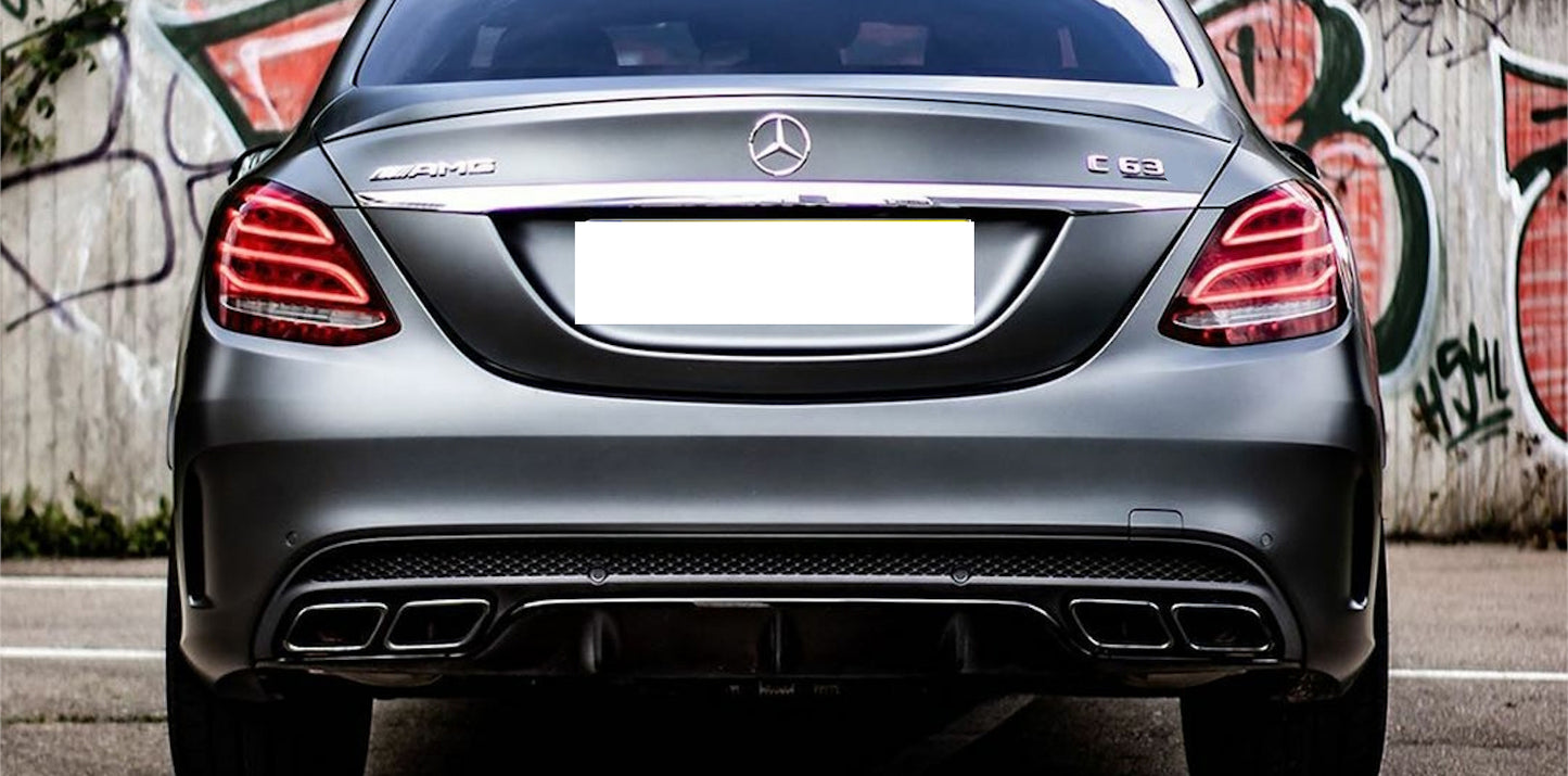 SOTTO PARAURTI MERCEDES C W205 S205 DIFFUSORE POSTERIORE AMG