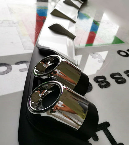 FORD TOURNEO COURIER DIFFUSORE SOTTO PARAURTI POSTERIORE QUATTRO TERMINALI ABS -