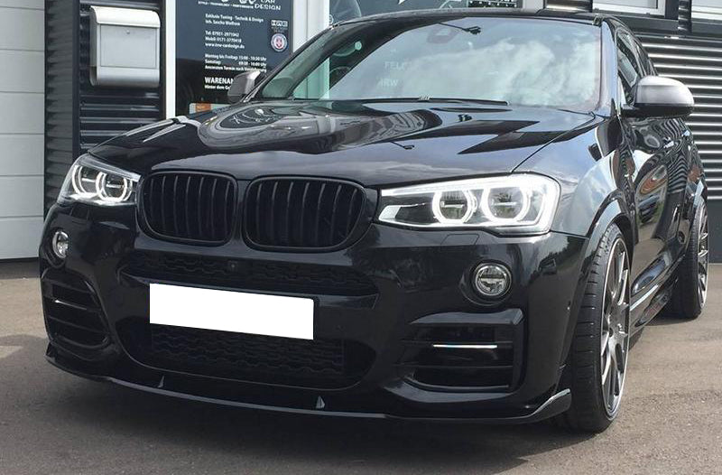 BMW X3 F25 X4 F26 DAL 2015+ LAMA SOTTO PARAURTI ANTERIORE SPLITTER AUTOELEGANCERICAMBI