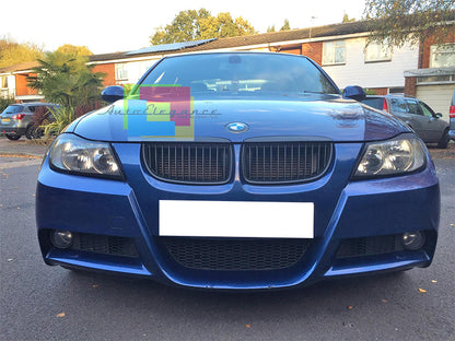 PARAURTI ANTERIORE + FENDINEBBIA LOOK M PER BMW SERIE 3 E90 E91 2004-2008