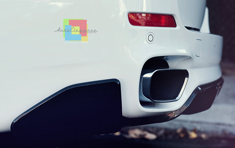 BMW X5 F15 SPOILER SOTTO PARAURTI POSTERIORE - 3 PEZZI SOLO PARAURTI M AUTOELEGANCERICAMBI