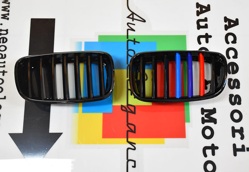 GRIGLIA ANTERIORE BMW X6 E71 2008+ CALANDRA NERA DESIGN 3 COLORI M