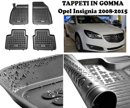 Opel Insignia 2008-2015 TAPPETINI AUTO IN GOMMA - TAPPETI TOP QUALITA -1-