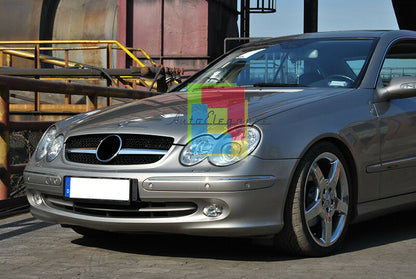 GRIGLIA ANTERIORE MERCEDES CLK 209 CALANDRA LOOK CL NERA E CROMATA