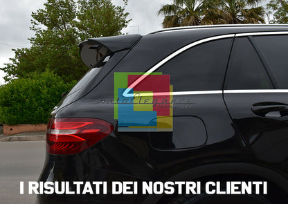 SPOILER AMG POSTERIORE SUL TETTO VERNICIATO NERO PER MERCEDES GLC X253 SUV 2015+