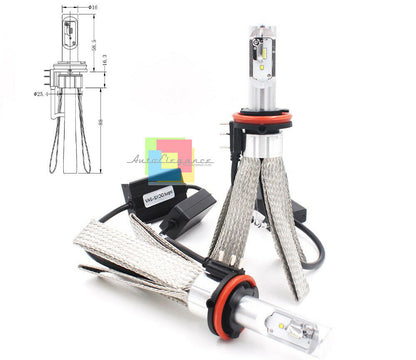 LAMPADE DIURNE ABBAGLIANTI H15 LED FIAT 124 SPIDER ISTANTANEO CREE NO AVARIA